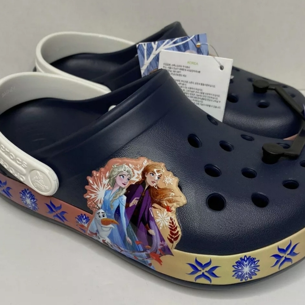 Crocs Kids Fun Lab Lights Disney Frozen 2 Band Clog Youth size [J2][J3]